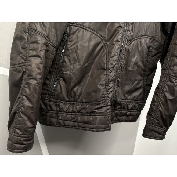 Kuhl Projekt Revolt Jacket Mens L Puffer Jacket Moto Full Zip Brown Outdoors - Picture 5 of 15